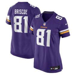 Michael Briscoe Minnesota Vikings Nike Women's Team Game Jersey - Purple - Front View
