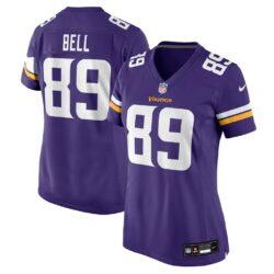 Dillon Bell Minnesota Vikings Nike Women's Team Game Jersey - Purple - Front View