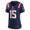 Behren Morton New England Patriots Nike Women's Team Game Jersey - Navy - Alt1