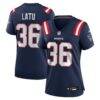Cameron Latu New England Patriots Nike Women's Team Game Jersey - Navy - Front View