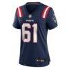 Lorenz Metz New England Patriots Nike Women's Team Game Jersey - Navy - Alt1