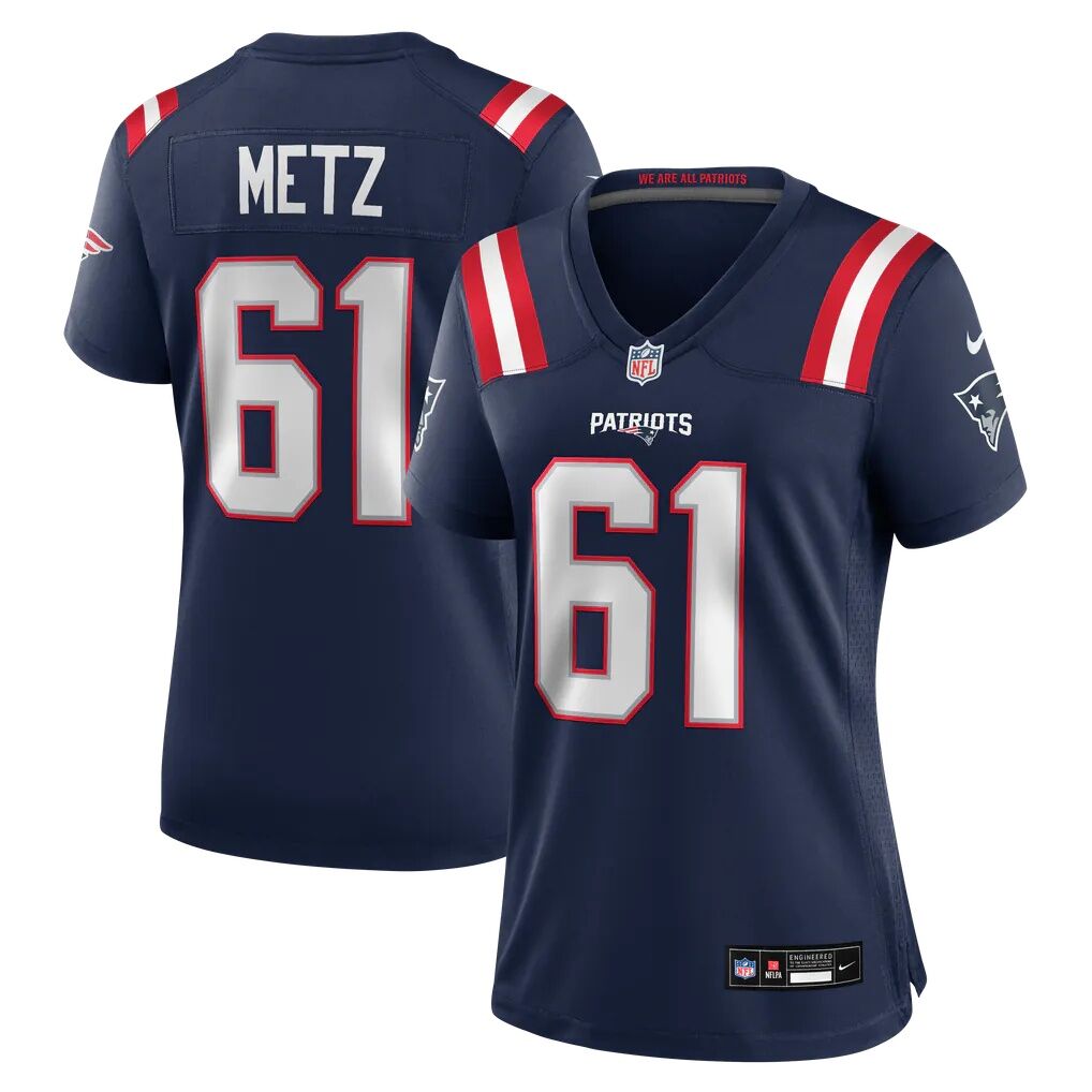 Lorenz Metz New England Patriots Nike Women's Team Game Jersey