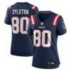 Shane Zylstra New England Patriots Nike Women's Team Game Jersey - Navy - Front View