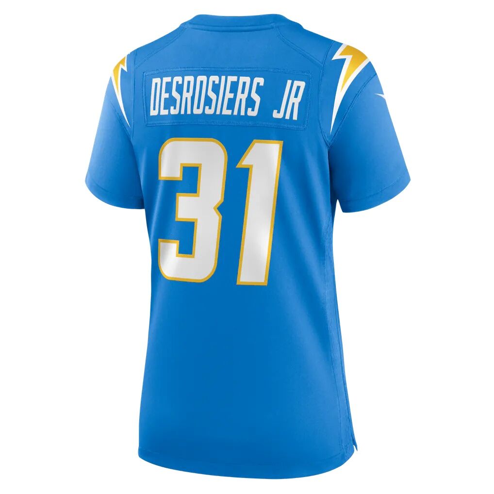 Greg Desrosiers Jr. Los Angeles Chargers Nike Women's Team Game Jersey - Powder Blue