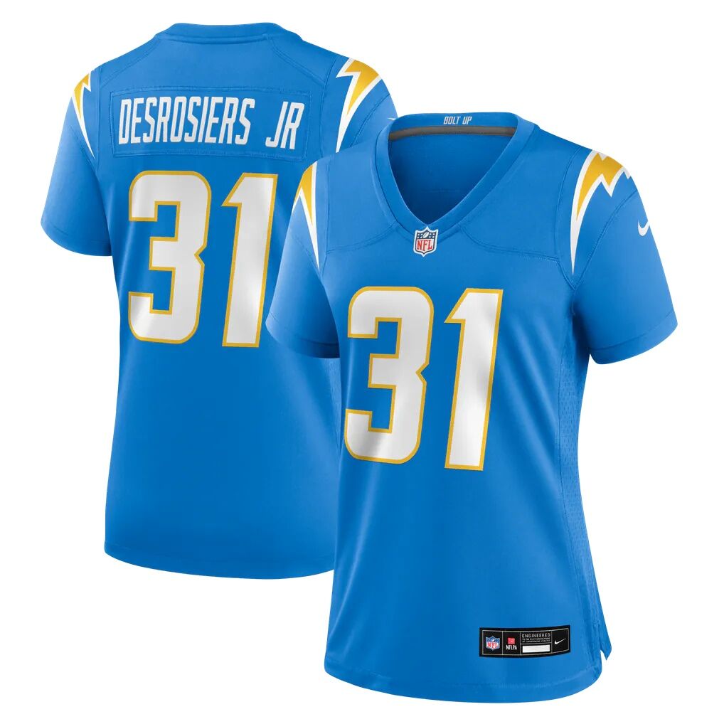 Greg Desrosiers Jr. Los Angeles Chargers Nike Women's Team Game Jersey - Powder Blue