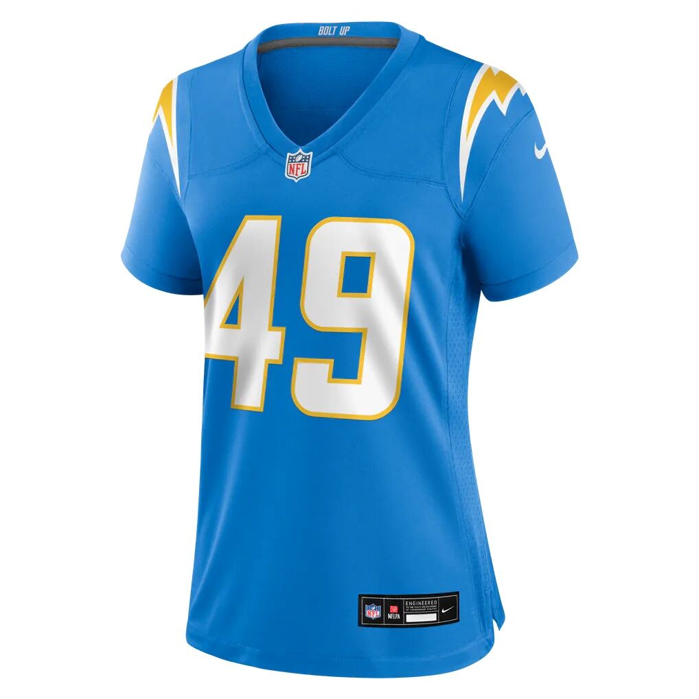 Evan Svoboda Los Angeles Chargers Nike Women's Team Game Jersey - Powder Blue
