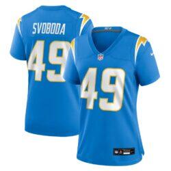 Evan Svoboda Los Angeles Chargers Nike Women's Team Game Jersey - - Front View