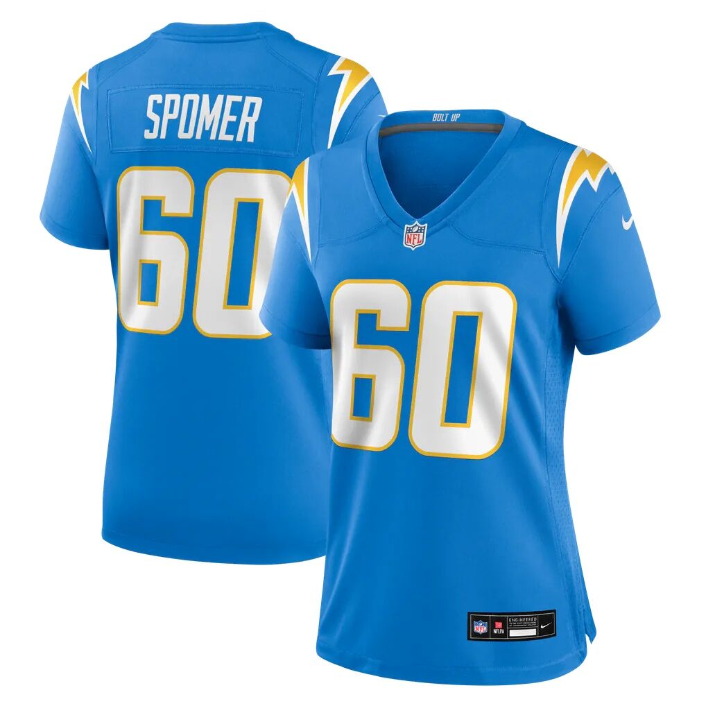 Jacob Spomer Los Angeles Chargers Nike Women's Team Game Jersey - Powder Blue