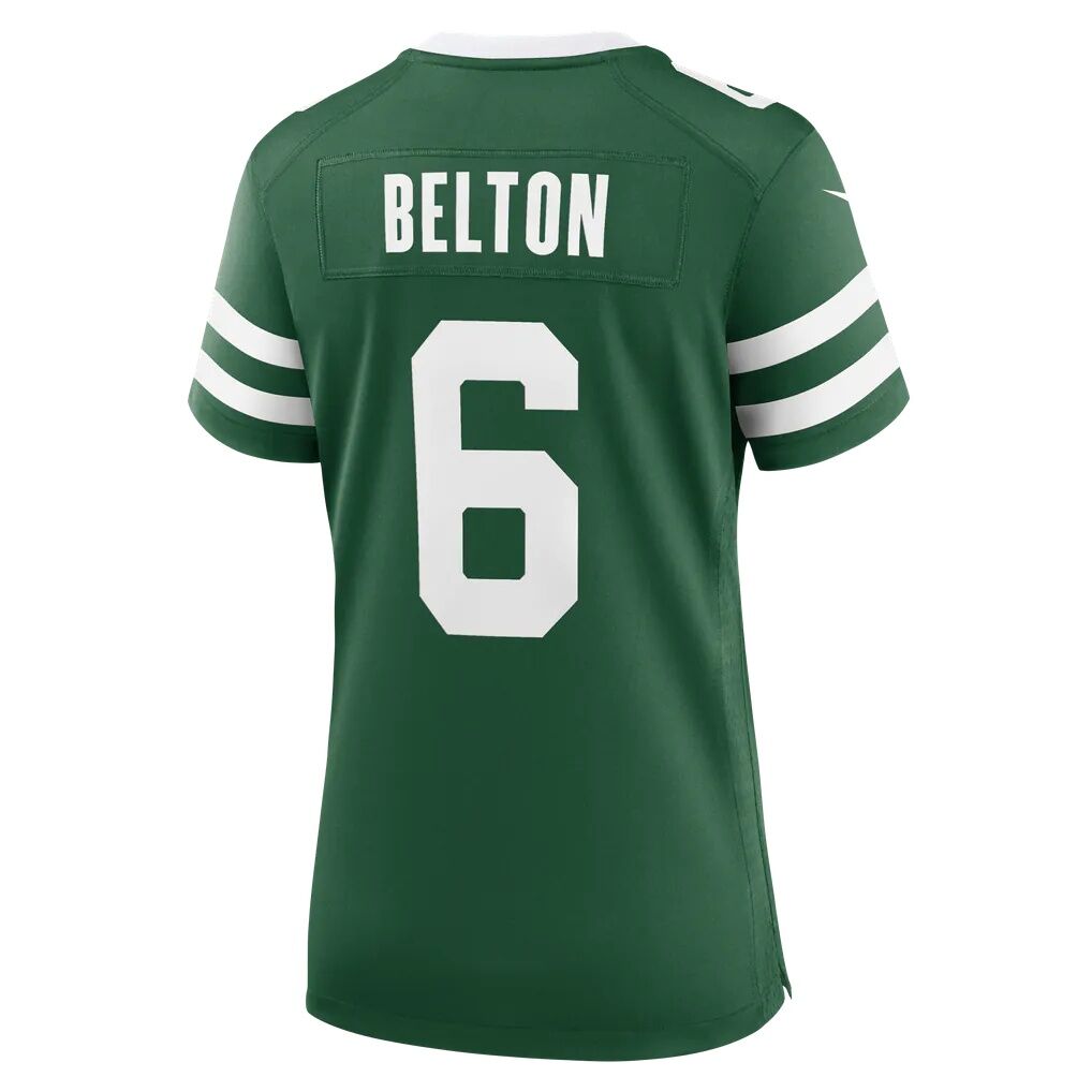 Dane Belton New York Jets Nike Women's Team Game Jersey - Legacy Green