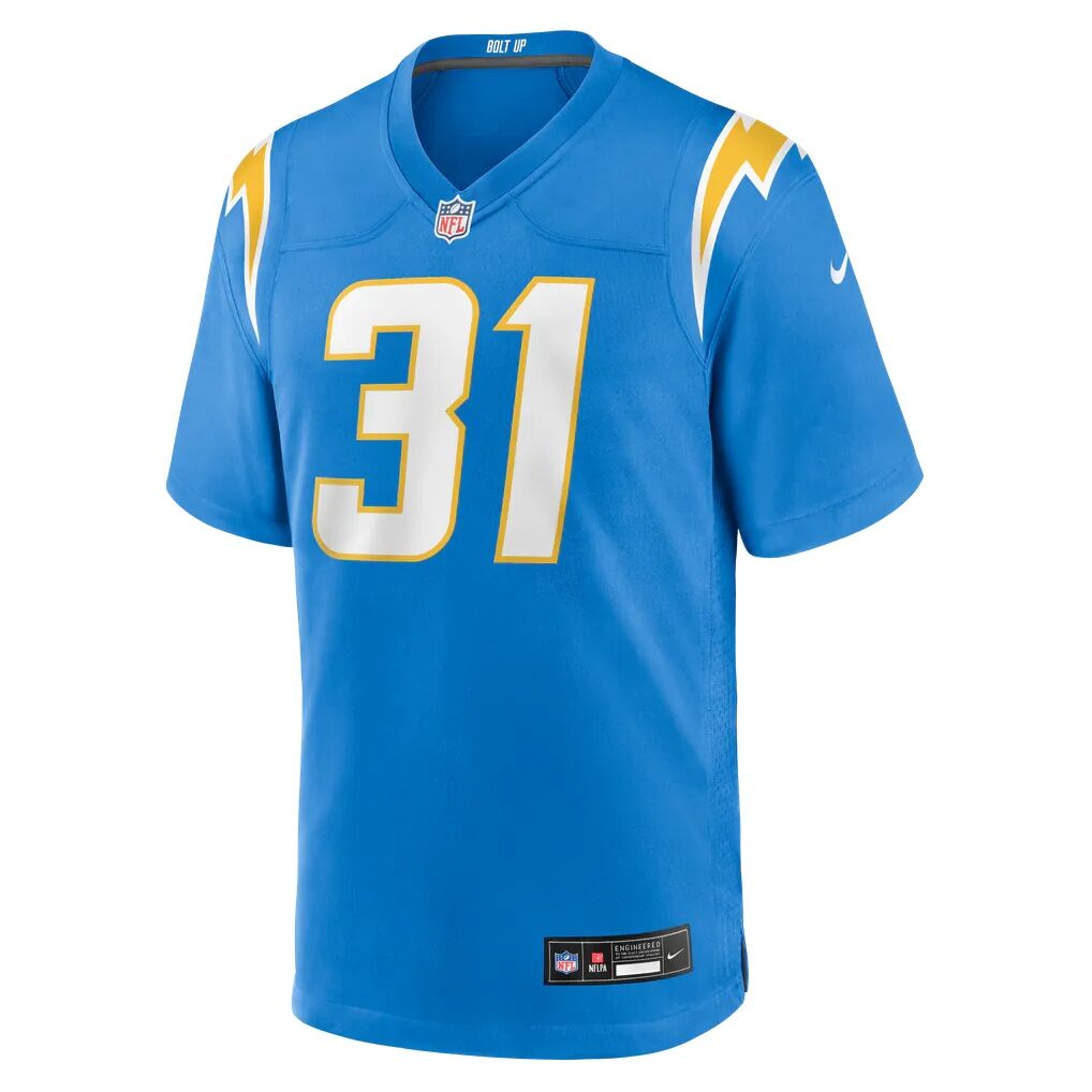 Greg Desrosiers Jr. Los Angeles Chargers Nike Team Game Jersey - Powder Blue