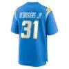 Greg Desrosiers Jr. Los Angeles Chargers Nike Team Game Jersey - - Alt2