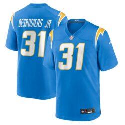 Greg Desrosiers Jr. Los Angeles Chargers Nike Team Game Jersey - - Front View