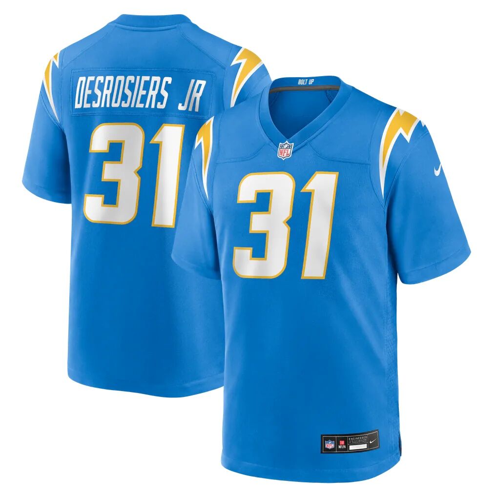 Greg Desrosiers Jr. Los Angeles Chargers Nike Team Game Jersey - Powder Blue