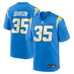 Amar Johnson Los Angeles Chargers Nike Team Game Jersey - - Front View