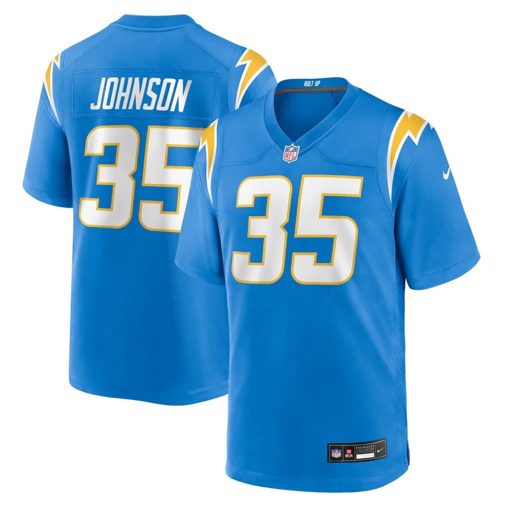 Amar Johnson Los Angeles Chargers Nike Team Game Jersey - Powder Blue