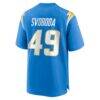 Evan Svoboda Los Angeles Chargers Nike Team Game Jersey - - Alt2
