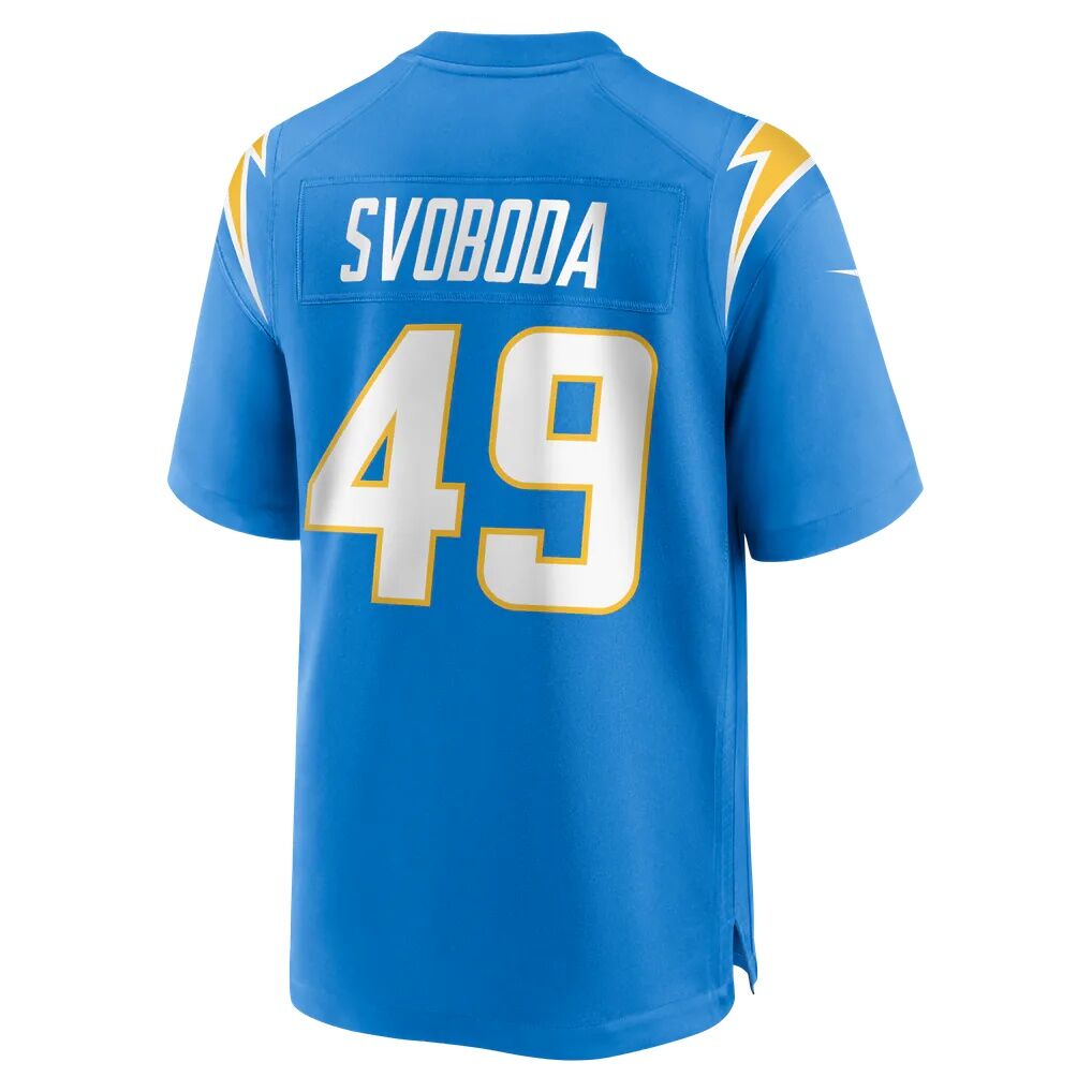 Evan Svoboda Los Angeles Chargers Nike Team Game Jersey - Powder Blue