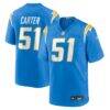 Andre Carter Los Angeles Chargers Nike Team Game Jersey - - Front View