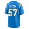 Lander Barton Los Angeles Chargers Nike Team Game Jersey - - Alt2