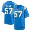 Lander Barton Los Angeles Chargers Nike Team Game Jersey - - Front View