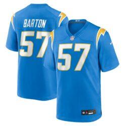 Lander Barton Los Angeles Chargers Nike Team Game Jersey - - Front View