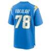 Laekin Vakalahi Los Angeles Chargers Nike Team Game Jersey - - Alt2