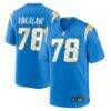 Laekin Vakalahi Los Angeles Chargers Nike Team Game Jersey - - Front View