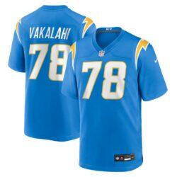 Laekin Vakalahi Los Angeles Chargers Nike Team Game Jersey - - Front View