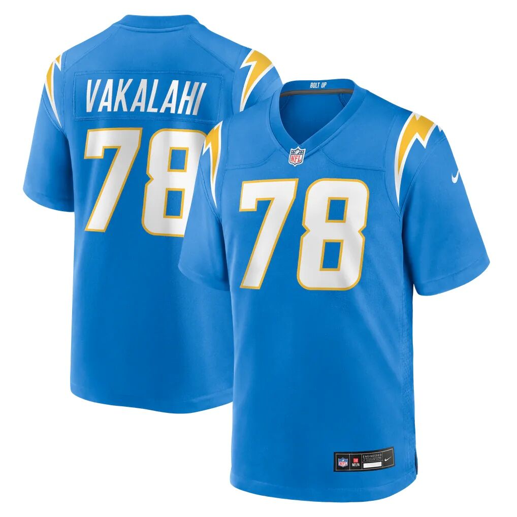 Laekin Vakalahi Los Angeles Chargers Nike Team Game Jersey - Powder Blue