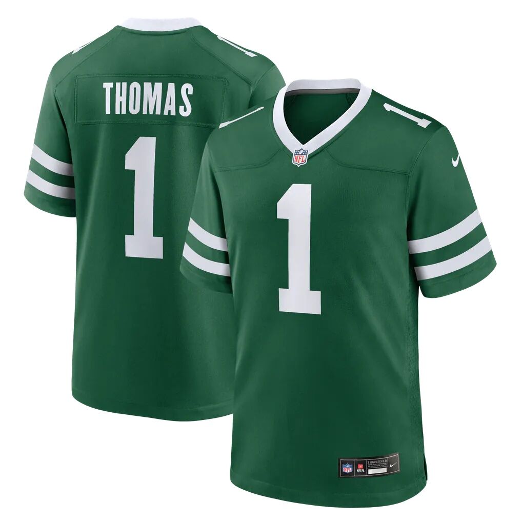 Azareye'h Thomas New York Jets Nike Team Game Jersey - Legacy Green