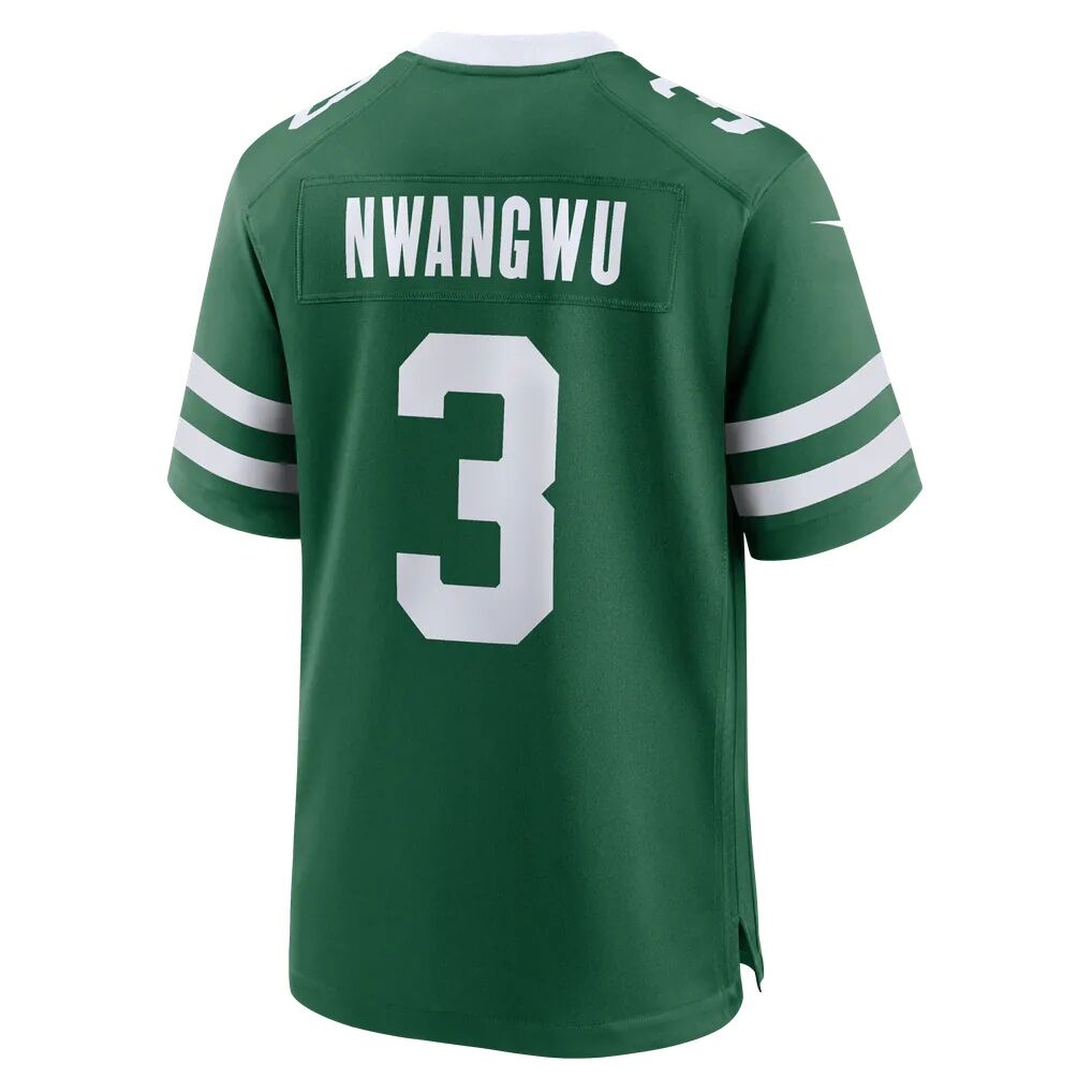 Kene Nwangwu New York Jets Nike Team Game Jersey - Legacy Green