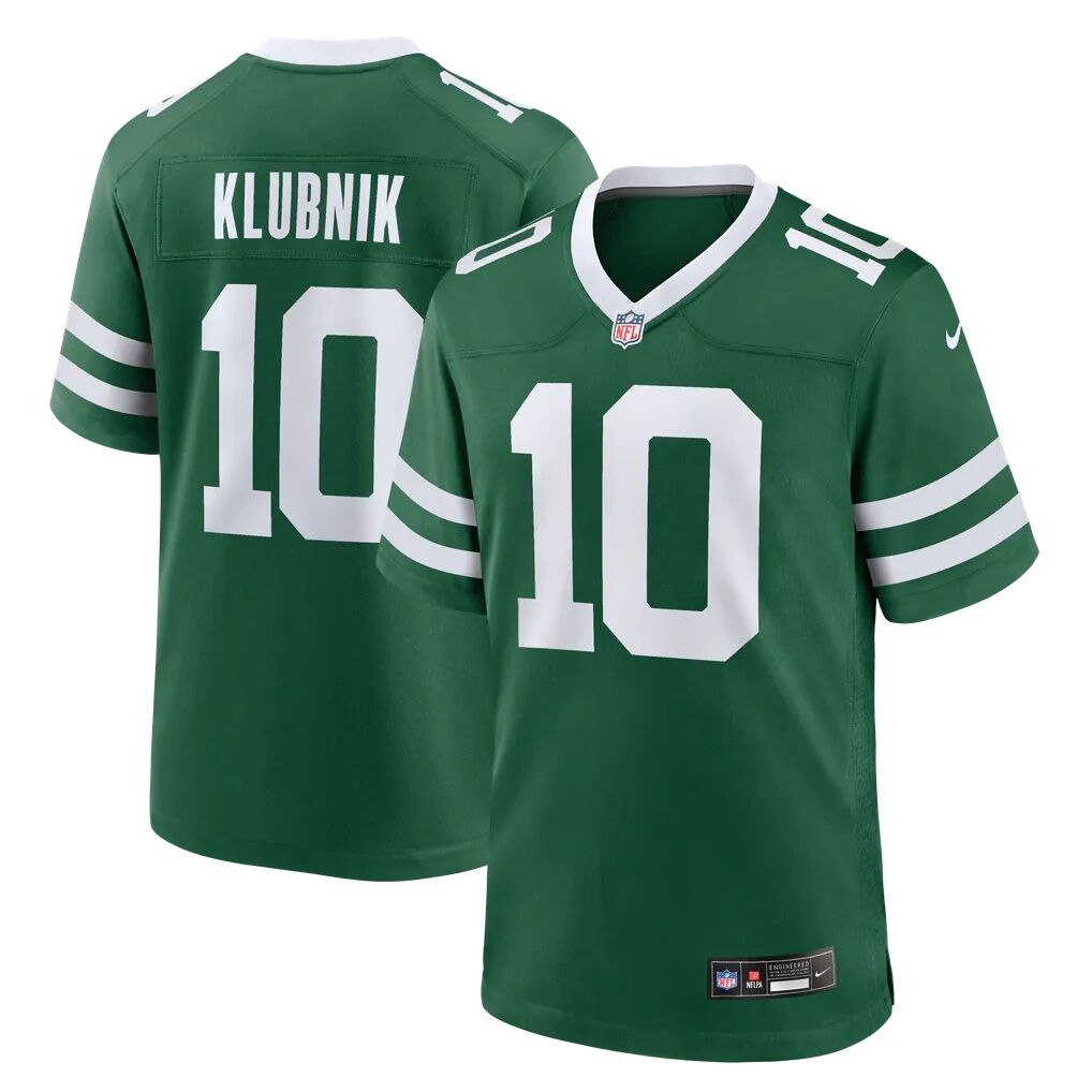 Cade Klubnik New York Jets Nike Team Game Jersey - Legacy Green