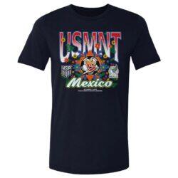USMNT vs. Mexico 500 Level 2026 Matchup Tri-Blend T-Shirt - Navy - Front View