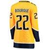 Mavrik Bourque Nashville Predators Fashion7 Women's Home Breakaway Jersey - Gold - Detail View