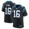 Haynes King Carolina Panthers Nike Team Game Jersey - Black - Front View
