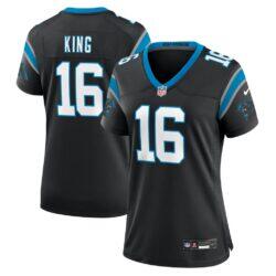 Haynes King Carolina Panthers Nike Women's Team Game Jersey - Black - Front View