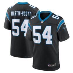 Bam Martin Scott Carolina Panthers Nike Team Game Jersey - Black - Front View