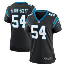 Bam Martin Scott Carolina Panthers Nike Women's Team Game Jersey - Black - Front View
