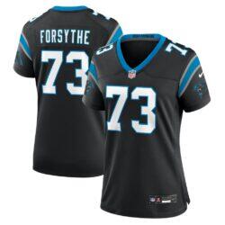 Stone Forsythe Carolina Panthers Nike Women's Team Game Jersey - Black - Front View