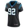 Lee Hunter Carolina Panthers Nike Women's Team Game Jersey - Black - Alt1