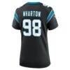 Tershawn Wharton Carolina Panthers Nike Women's Team Game Jersey - Black - Alt2