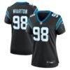 Tershawn Wharton Carolina Panthers Nike Women's Team Game Jersey - Black - Front View