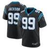 Cam Jackson Carolina Panthers Nike Team Game Jersey - Black - Front View