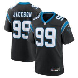 Cam Jackson Carolina Panthers Nike Team Game Jersey - Black - Front View