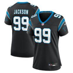 Cam Jackson Carolina Panthers Nike Women's Team Game Jersey - Black - Front View