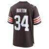 Michael Burton Cleveland Browns Nike Team Game Jersey - Brown - Alt2