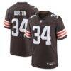 Michael Burton Cleveland Browns Nike Team Game Jersey - Brown - Front View