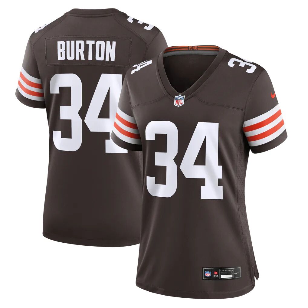 Michael Burton Cleveland Browns Nike Women's Team Game Jersey