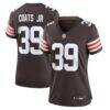 Michael Coats Jr. Cleveland Browns Nike Women's Team Game Jersey - Brown - Front View