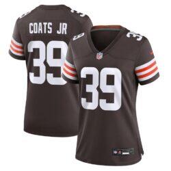 Michael Coats Jr. Cleveland Browns Nike Women's Team Game Jersey - Brown - Front View